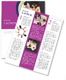 Effective Collaboration: Business Professionals Engage In Project Development Newsletter Template