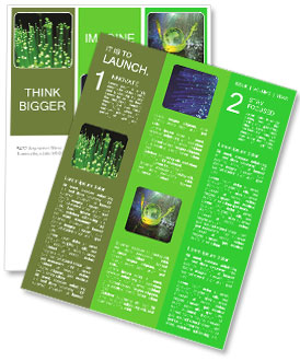 Close-Up View Of Fiber Optics With Emphasis On Faraway Fibers Newsletter Template