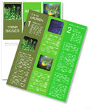 Close-Up View Of Fiber Optics With Emphasis On Faraway Fibers Newsletter Template