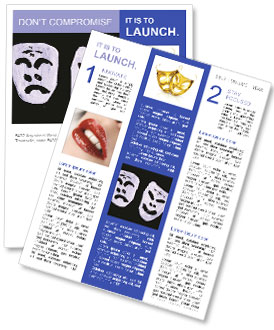 Melancholy Masks Newsletter Template