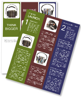 Music Listening: Including Clipping Path For Easy Editing Newsletter Template