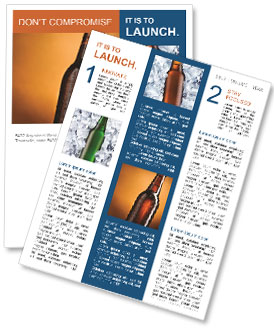 Refreshing And Cold: A Guide To The Best Bottled Beers Newsletter Template