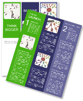 Puzzle Piece Businessmen Figurines - A Creative Desk Decoration Newsletter Template