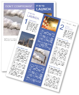 Mitigating The Effects Of Industrial Pollution On The Environment Newsletter Template