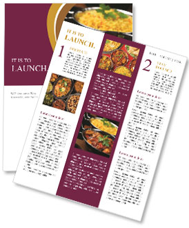 Authentic And Delicious Indian Curry Recipes. Newsletter Template