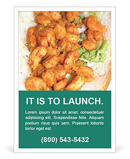 Meat Sandwich Ad Template