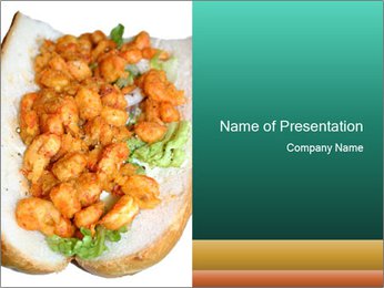 Meat Sandwich PowerPoint Template