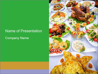 Rick Thanksgiving Table PowerPoint Template