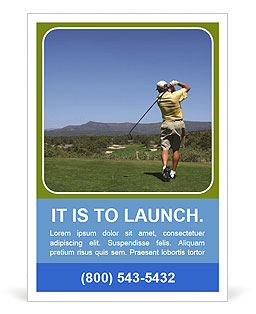 Golf Trainer Ad Template
