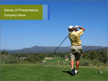 Golf Trainer PowerPoint Template