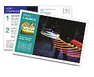 Light Illusion Postcard Template
