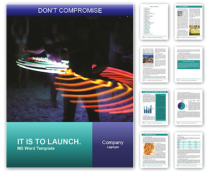 Light Illusion Word Template