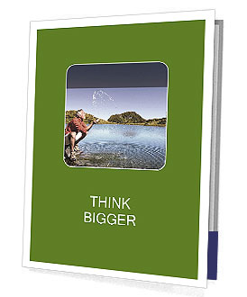 Retired Man Travelling Around the World Presentation Folder