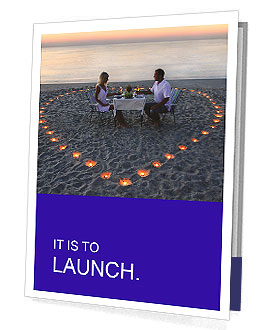 Romantic Dinner on the Beach Presentation Folder