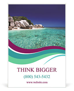 Rocks on the Beach Ad Template