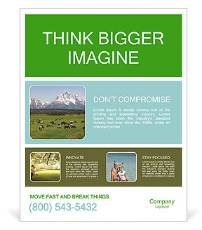 Herd of Horses Poster Template