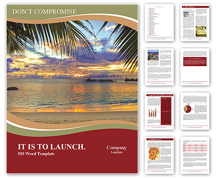 Perfect Sunset Word Template