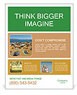 Crowded Beach Poster Template