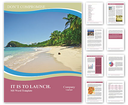 Cosy Beach Word Template