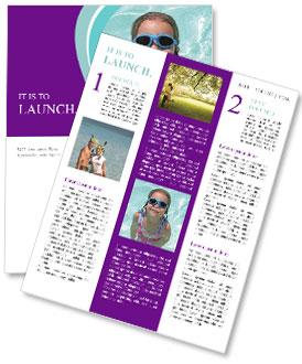 Mädchen mit Schwimmbrille Newsletter