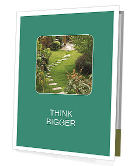 Pathwalk in Green Garden Presentation Folder