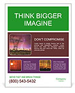 Powerful Lightning Strike On Electricity Towers At Power Distribution Station Creates Dramatic Image. Poster Template