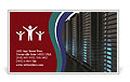 Wireframe For Server Design And Configuration. Business Card Template