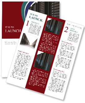 Wireframe For Server Design And Configuration. Newsletter Template