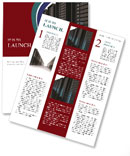 Wireframe For Server Design And Configuration. Newsletter Template