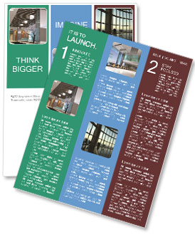 Contemporary Hallway And Corridor Interior Design In 3D Render Newsletter Template