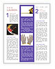 Isolated White Background: Yellow And Black Fabric Gloves Newsletter Template
