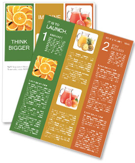 Orange Snack Newsletter Template