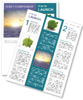 Sunlit Photovoltaic Panel Installation: Harnessing Solar Energy Newsletter Template