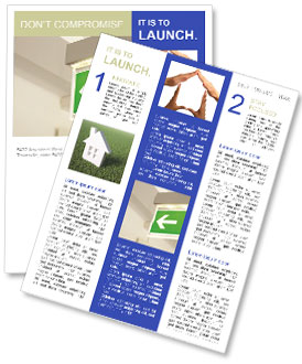 Escape Route: Green Emergency Exit Sign Direction Newsletter Template