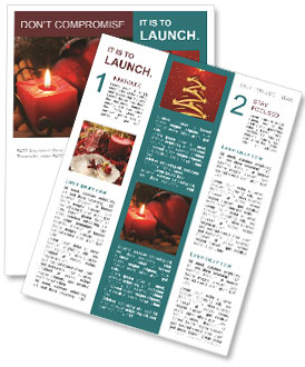 Enhancing Your Christmas Decor With The Warm Glow Of Candles Newsletter Template