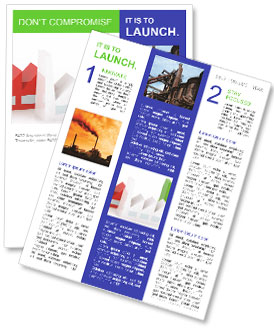 Illustration Of An Italian Manufacturing Plant Newsletter Template