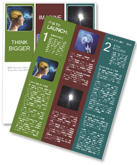 Digital Illustration Of Brain Activity Waveforms And Human Head - Different Forms Of Brain Waves Displayed On Background Newsletter Template