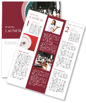 Capturing The Art Of Fine Dining: Professional Restaurant Service Photography Newsletter Template