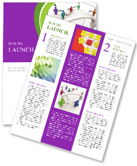 Network Diagram Showing Interconnected People With Arrows Newsletter Template