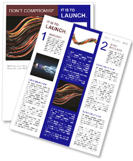 Black Background With Multicolored Computer Cable - Eye-Catching Tech Accessory Newsletter Template
