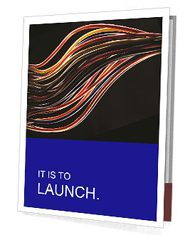 Black Background With Multicolored Computer Cable - Eye-Catching Tech Accessory Presentation Folder