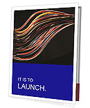 Black Background With Multicolored Computer Cable - Eye-Catching Tech Accessory Presentation Folder