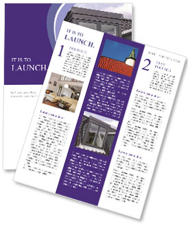 Contemporary Vertical Roof Window With Sleek Black Tiles Design Newsletter Template