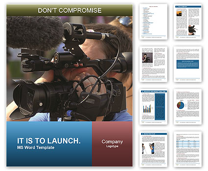 Street Camerman Capturing Footage Word Template