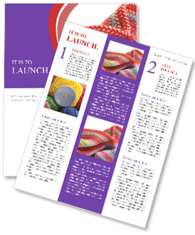 Knitted Fashionable Scarf Newsletter Template
