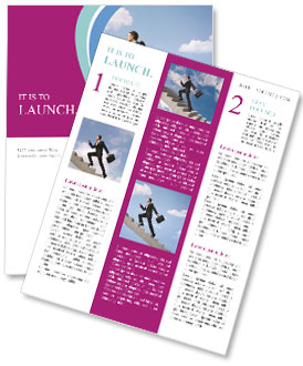 Man Reahing Promotion Newsletter Template