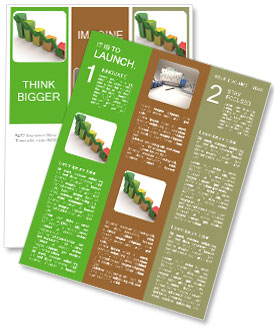 Green Arrow Shows Decrease Newsletter Template