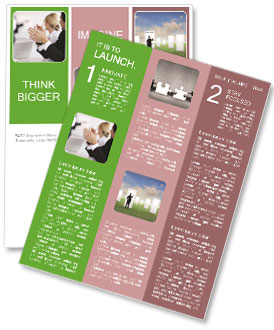 Businessman Clapping Newsletter Template