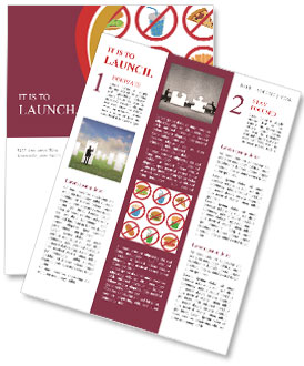 Fast Food is Not Allowed Newsletter Template