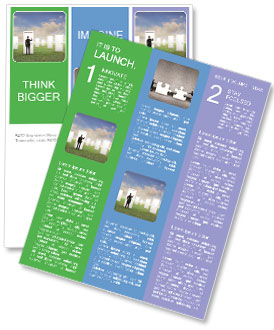 Businessman Knocking the Door Newsletter Template